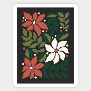 Christmas Flowers Magnet